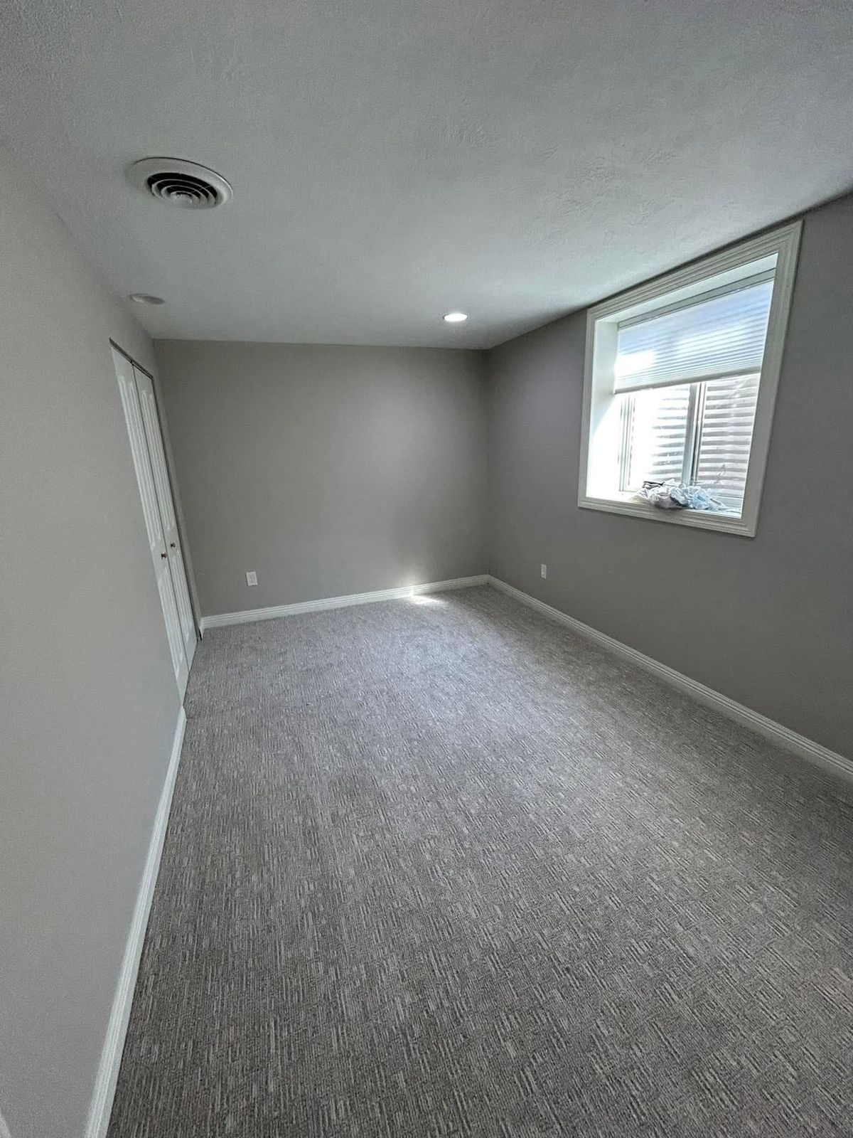 Finished bedroom, walls and trim complete